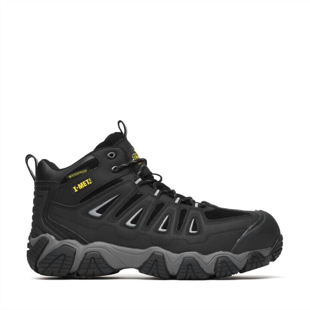 NEW THOROGOOD men's crosstrex mid cut hiker boots in black